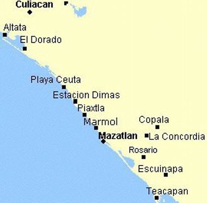 Aerial South - Culiacan to Tecapan